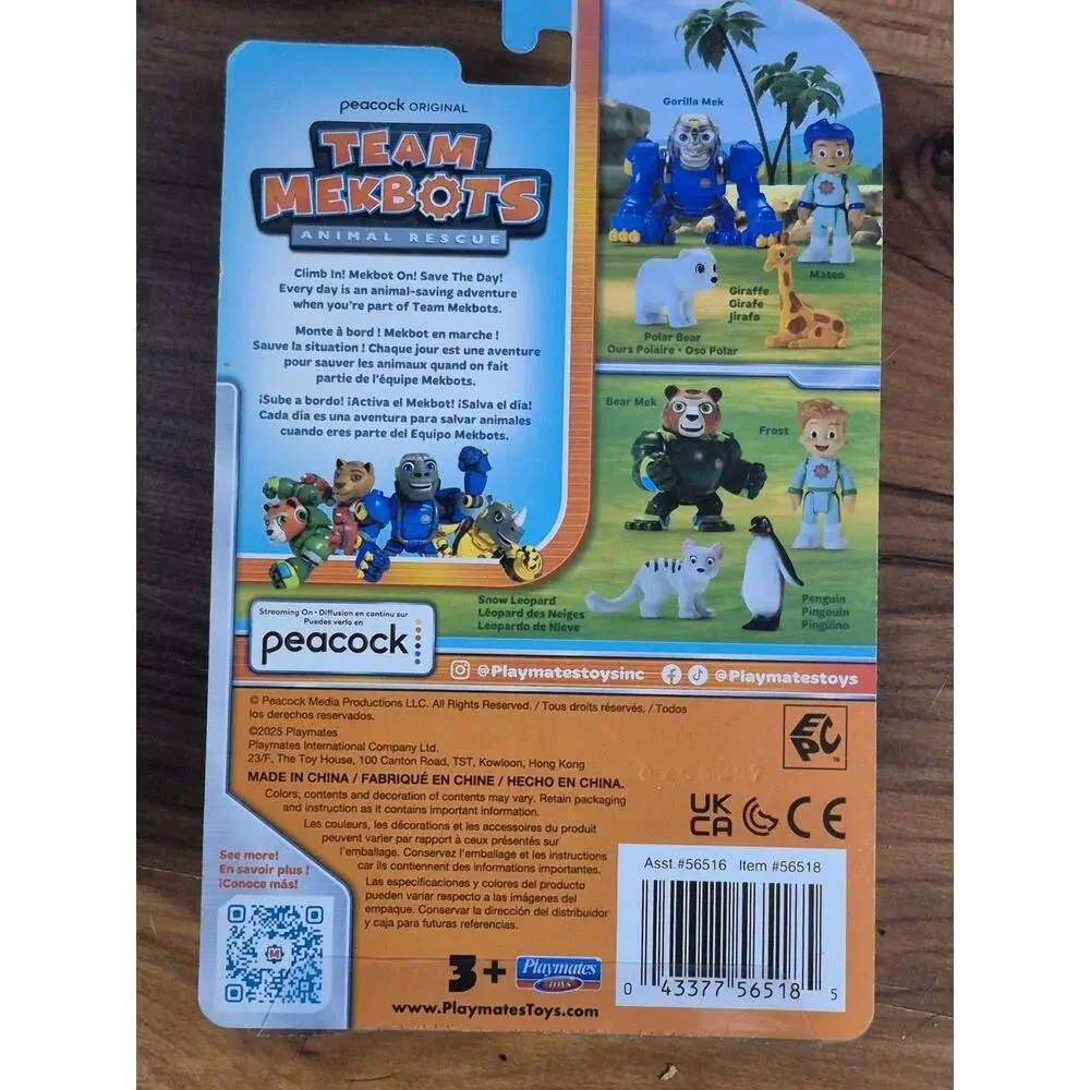 Team Mekbots Rescue Set Bear Mek Frost Pentuin & Snow Leopard Mini Figures S33